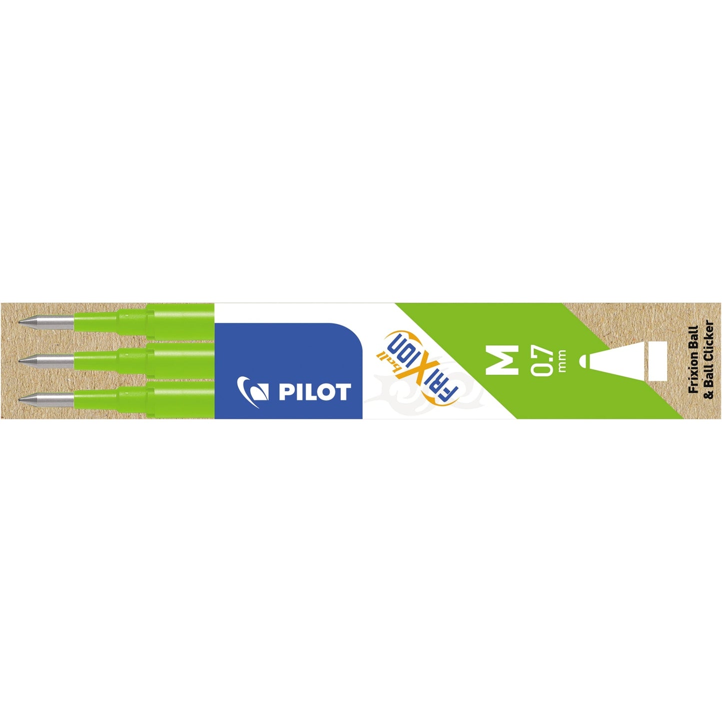 PILOT Tintenrollermine FriXion Ball 0,4mm hellgrün 3 St./Pack.