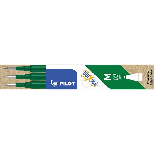 PILOT Tintenrollermine FriXion Ball 0,4mm grün 3 St./Pack.