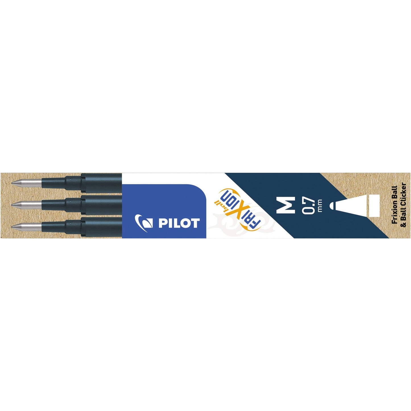 PILOT Tintenrollermine FriXion Ball 0,4mm blauschwarz 3 St./Pack.