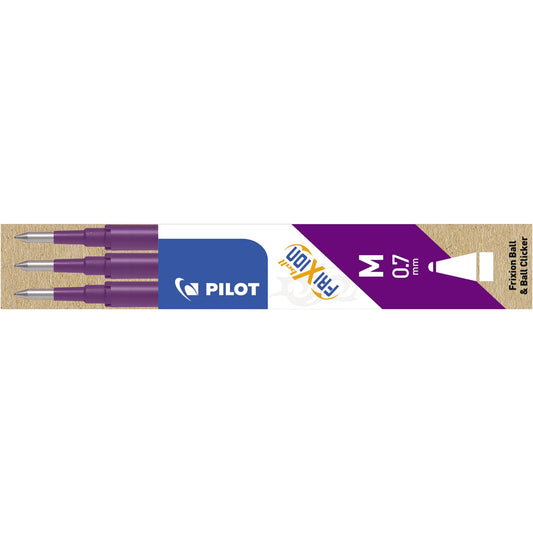 PILOT Tintenrollermine FriXion Ball 0,4mm violett 3 St./Pack.