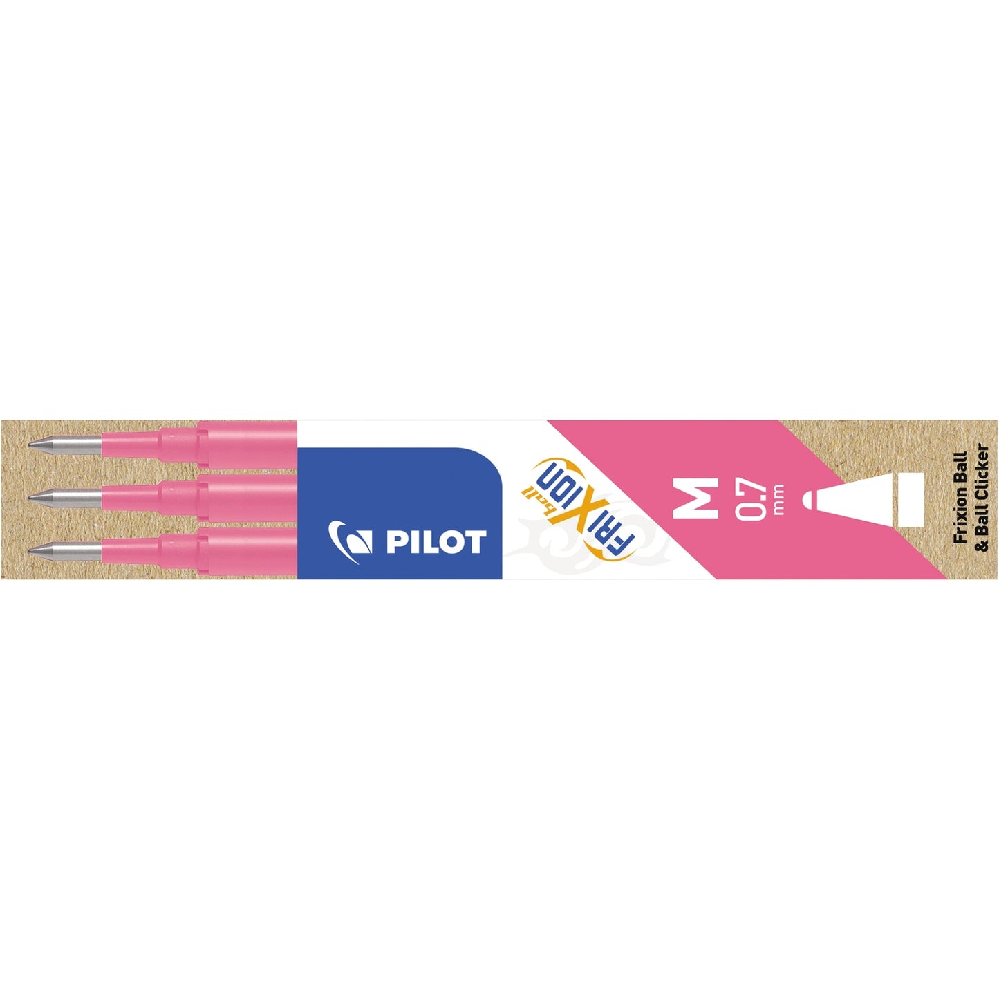PILOT Tintenrollermine FriXion Ball 0,4mm pink 3 St./Pack.