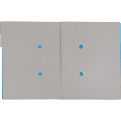 Leitz Ordnungsmappe Recycle DIN A4 275g/m² Karton, 100 % recycelt Farbe: blau Farbe des Fächerblocks: grau 6 Fächer