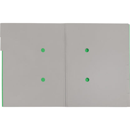 Leitz Ordnungsmappe Recycle DIN A4 275g/m² Karton, 100 % recycelt Farbe: grün Farbe des Fächerblocks: grau 6 Fächer