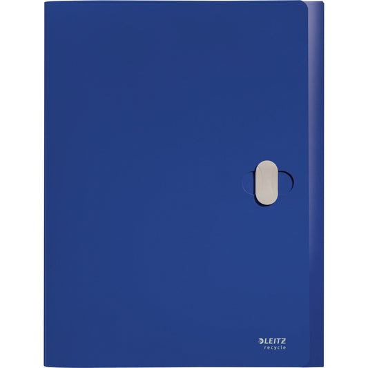 Leitz Heftbox Recycle 25,4 x 33 cm (B x H) DIN A4 38mm Sicherheitsverschluss Polypropylen, 80 % recycelt blau