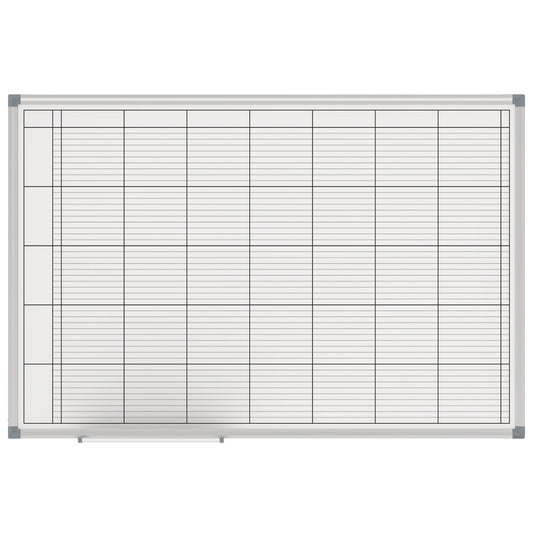 MAUL Mehrzweckplaner MAULstandard 90 x 60 cm (B x H) 7 Mitarbeiter/Projekte Aluminium aluminium
