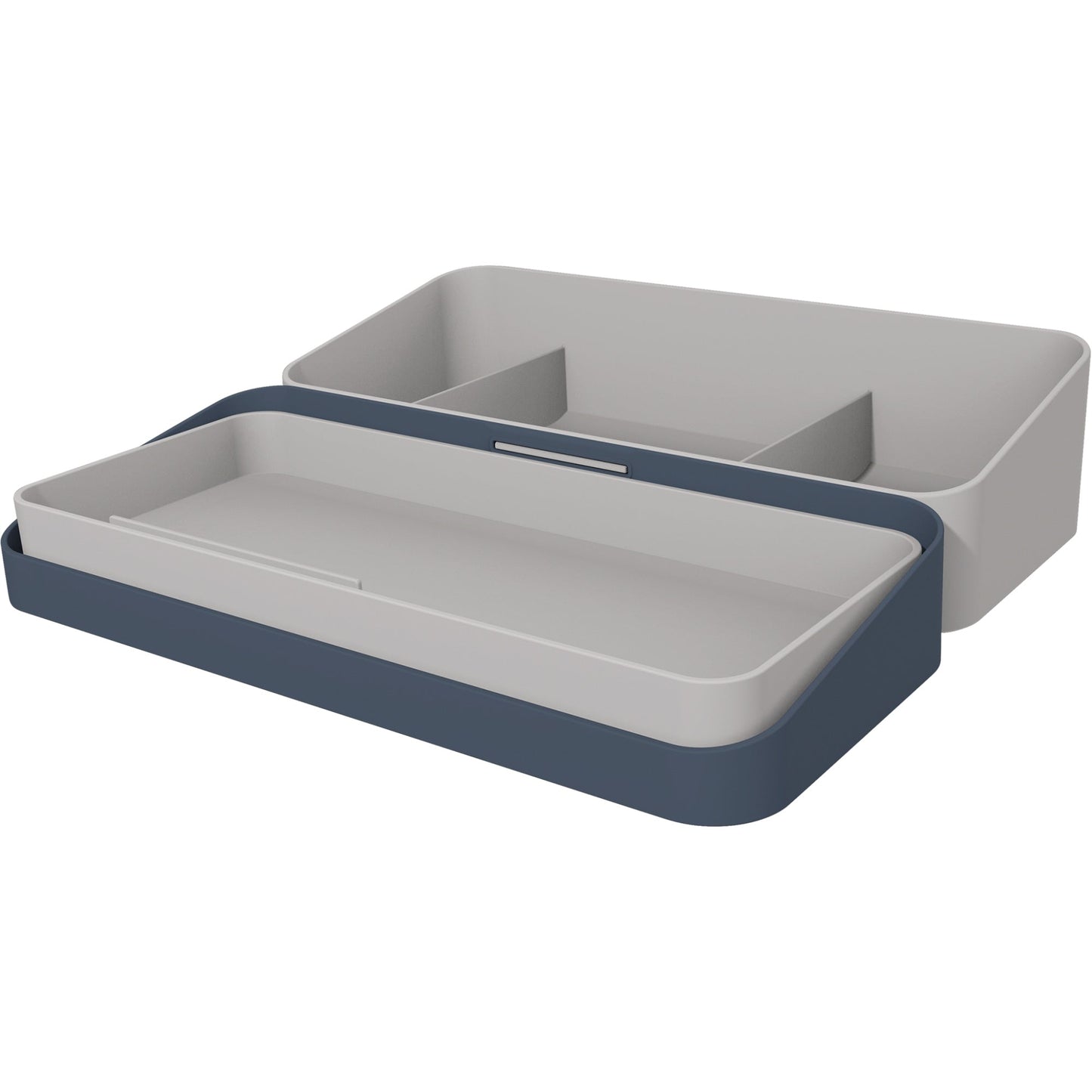 helit Tischorganizer the companion 22,5 x 5,6 x 10 cm (B x H x T) nicht gefüllt Kunststoff, recycelt blau/grau