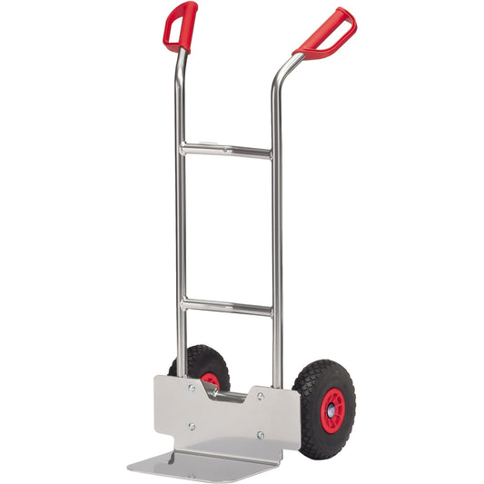 Fetra Sackkarre 57 x 115 cm (B x H) 150kg Aluminium silber/rot/schwarz