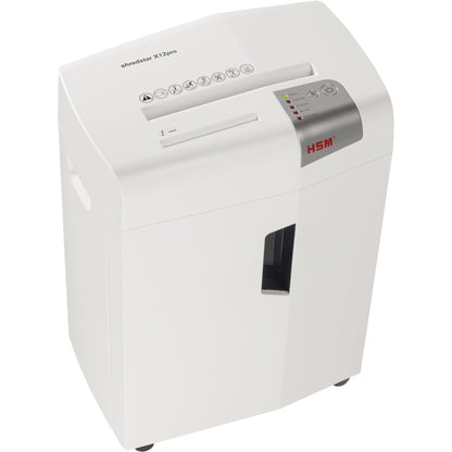 HSM® Aktenvernichter shredstar X12pro P-5 Papier, Heftklammern, Büroklammern, Kreditkarten, CDs/DVDs Partikelschnitt weiß