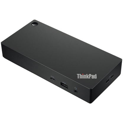 Lenovo Dockingstation ThinkPad 17,1 x 3,8 x 8 cm (B x H x T) Netzbetrieb 1 x USB 3.2 Gen 2 (mit Always-on-Ladefunktion), 2 x USB 3.2 Gen 2, 1 x USB-C, 2 x USB-A 2.0, 1 x RJ-45, 1 x HDMI, 2 x DisplayPort, 1 x Kopfhörer/Mikrofon