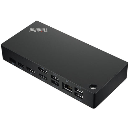 Lenovo Dockingstation ThinkPad 17,1 x 3,8 x 8 cm (B x H x T) Netzbetrieb 1 x USB 3.2 Gen 2 (mit Always-on-Ladefunktion), 2 x USB 3.2 Gen 2, 1 x USB-C, 2 x USB-A 2.0, 1 x RJ-45, 1 x HDMI, 2 x DisplayPort, 1 x Kopfhörer/Mikrofon
