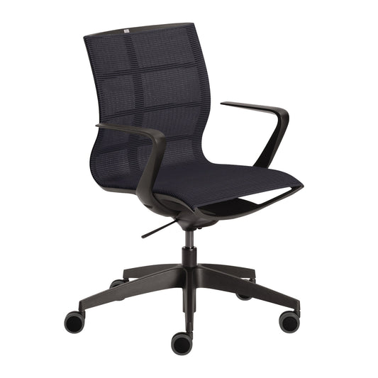 Sedus Bürodrehstuhl se:joy 39-51cm Wippmechanik Rolle ungebremst (für Hartboden) Kunststoff anthrazit
