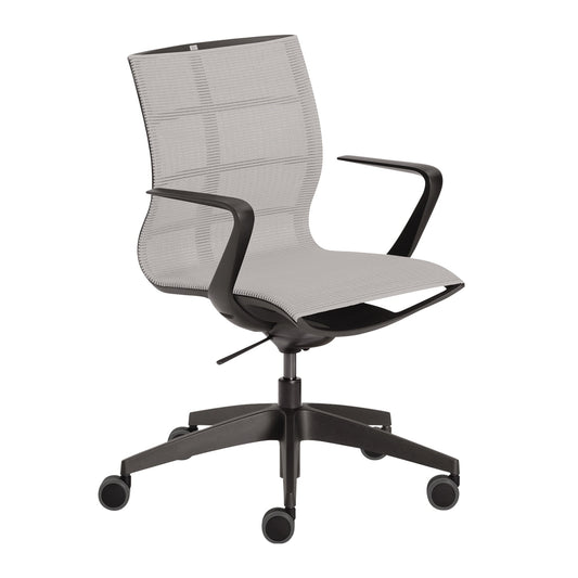 Sedus Bürodrehstuhl se:joy 39-51cm Wippmechanik Rolle ungebremst (für Hartboden) Kunststoff grau