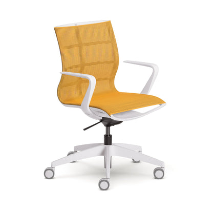 Sedus Bürodrehstuhl se:joy 39-51cm Wippmechanik Rolle ungebremst (für Hartboden) Kunststoff orange