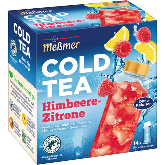 Meßmer Tee Cold Tea Himbeere-Zitrone 14 Btl./Pack.