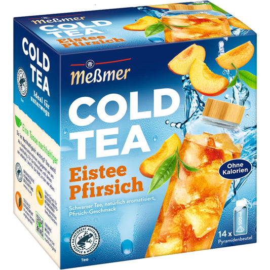 Meßmer Tee Cold Tea Eistee Pfirsich 14 Btl./Pack.