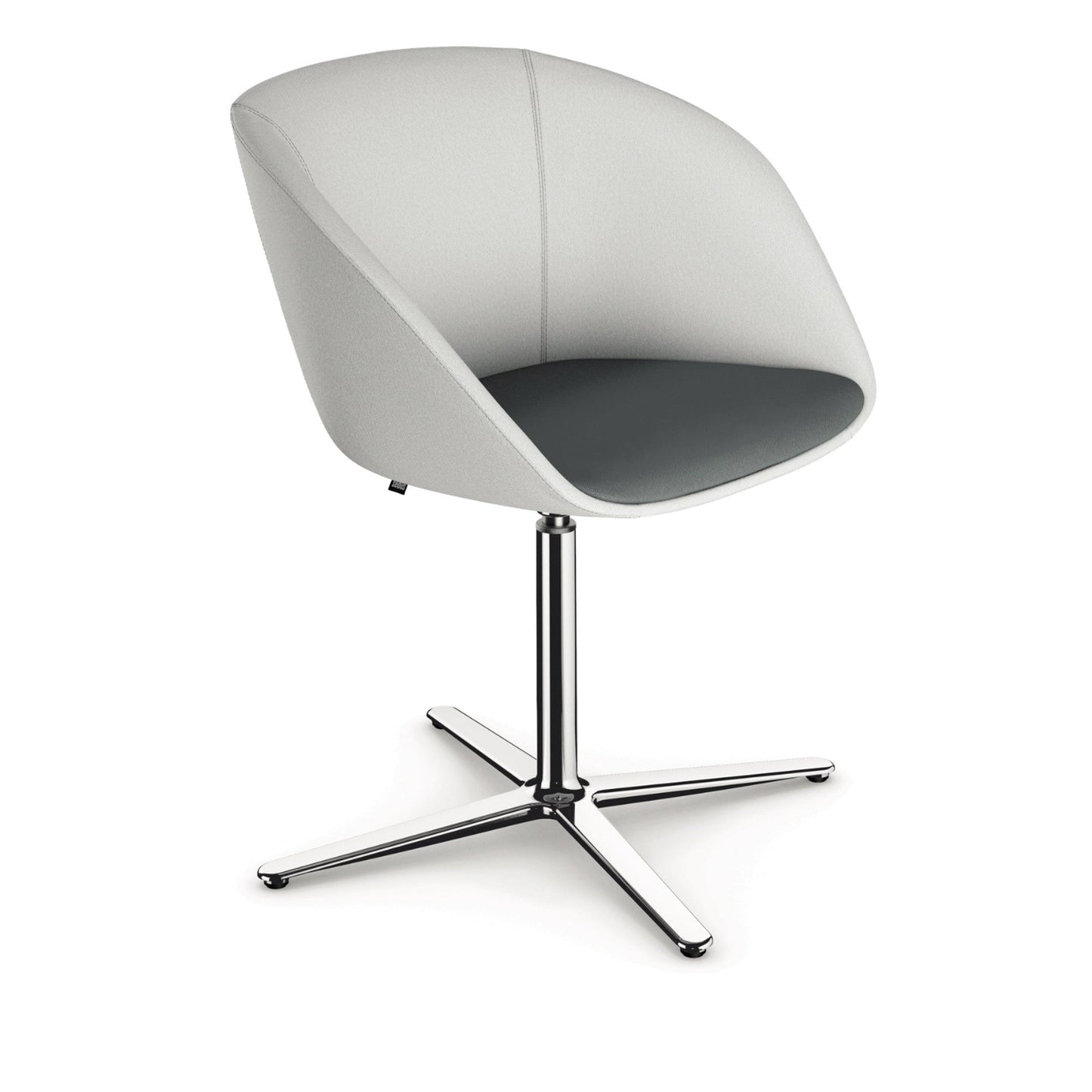 Sedus Bürodrehstuhl on spot cosy 42,5-51,5cm Aluminium steingrau