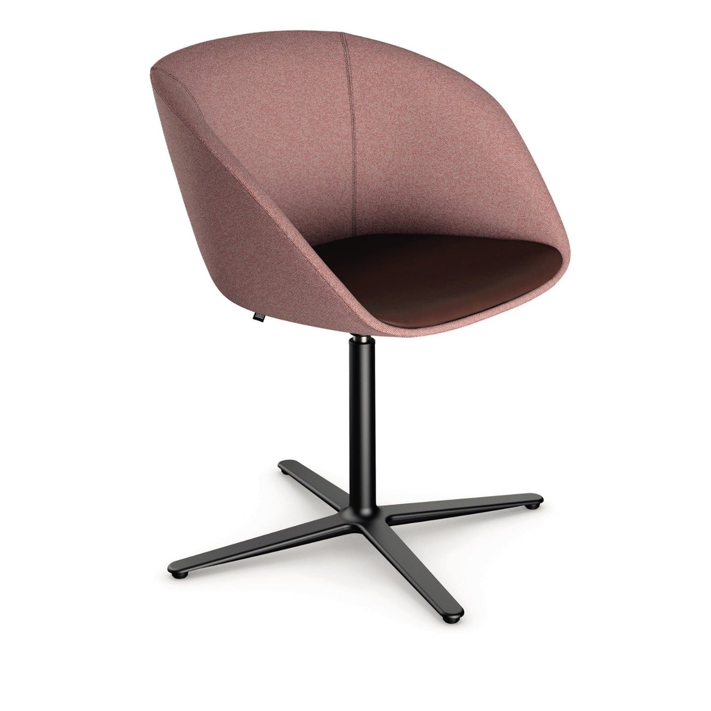Sedus Bürodrehstuhl on spot cosy 42,5-51,5cm Aluminium bordeux melange
