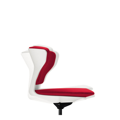 Sedus Bürodrehstuhl turn around 42-55cm Rolle ungebremst (für Hartboden) rot