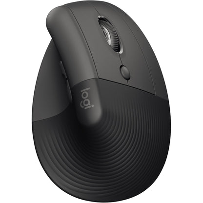 Logitech Optische PC Maus Lift Rechtshänder ergonomisch USB-A 10m Batterie inkl. Bolt USB-Empfänger, Schnellstartanleitung graphite