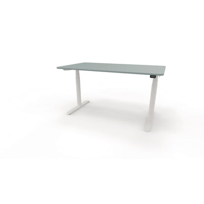 Schreibtisch se:lab e-desk Maße: 1.400 x 650-1.280 x 900 mm (B x H x T) Holz fjordgrün