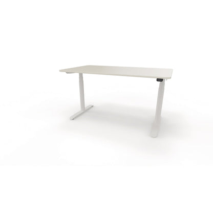 Schreibtisch se:lab e-desk Maße: 1.400 x 650-1.280 x 900 mm (B x H x T) Holz weiß
