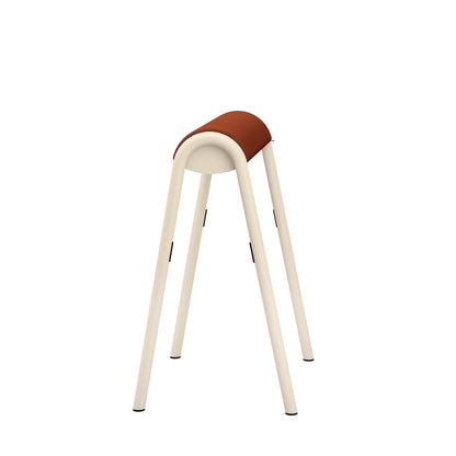 Sitz-Steh-Hocker se:lab hopper 51cm 88 % Wolle, 12 % Polyamid rotorange