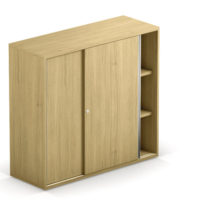 Schiebetürenschrank grand slam 1.200 x 1.148 x 436 mm (B x H x T) 2 Fachböden Holz eiche hell