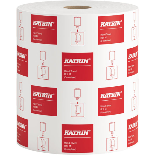 Katrin Handtuchrolle M 20,5 cm x 300 m (B x L) Papier weiß 6 Rl./Pack.