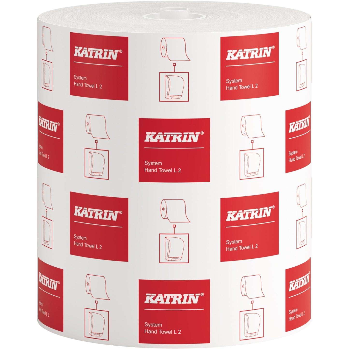 Katrin Handtuchrolle System L2 21 cm x 200 m (B x L) Tissue weiß 6 Rl./Pack.