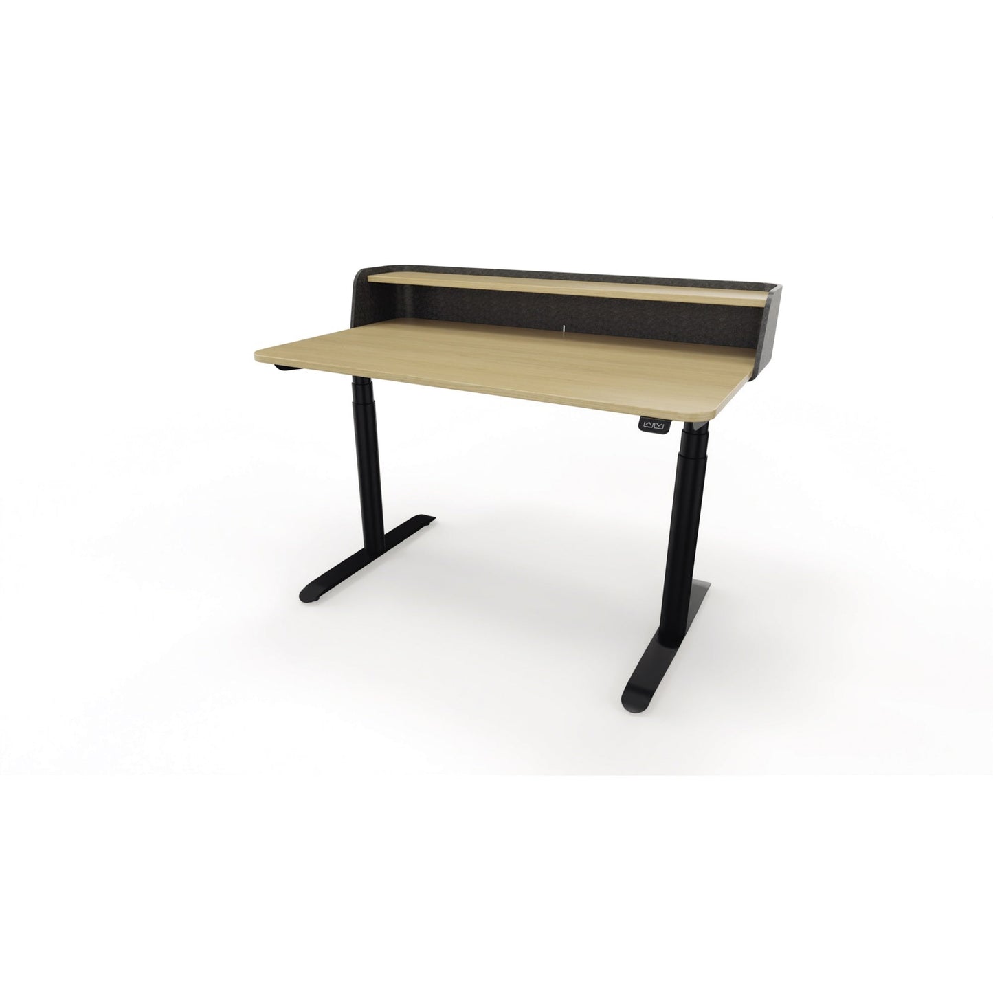 Schreibtisch se:desk home Maße: 1.200 x 650-1.280 x 700 mm (B x H x T) Holz eiche