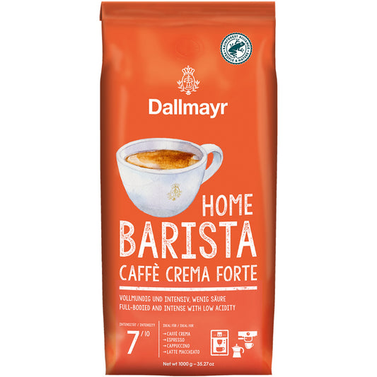 Dallmayr Kaffee Home Barista Caffè Crema Forte ganze Bohne 1.000 g/Pack.