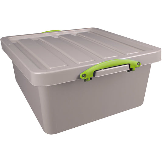 Really Useful Box Aufbewahrungsbox Recycling 47 x 21 x 52 cm (B x H x T) 31,5l Polypropylen, 100 % recycelt taubengrau