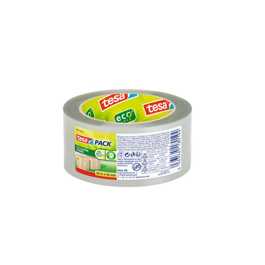 tesa® Packband tesapack® Eco & Ultra Strong 50 mm x 66 m (B x L) Acrylat transparent