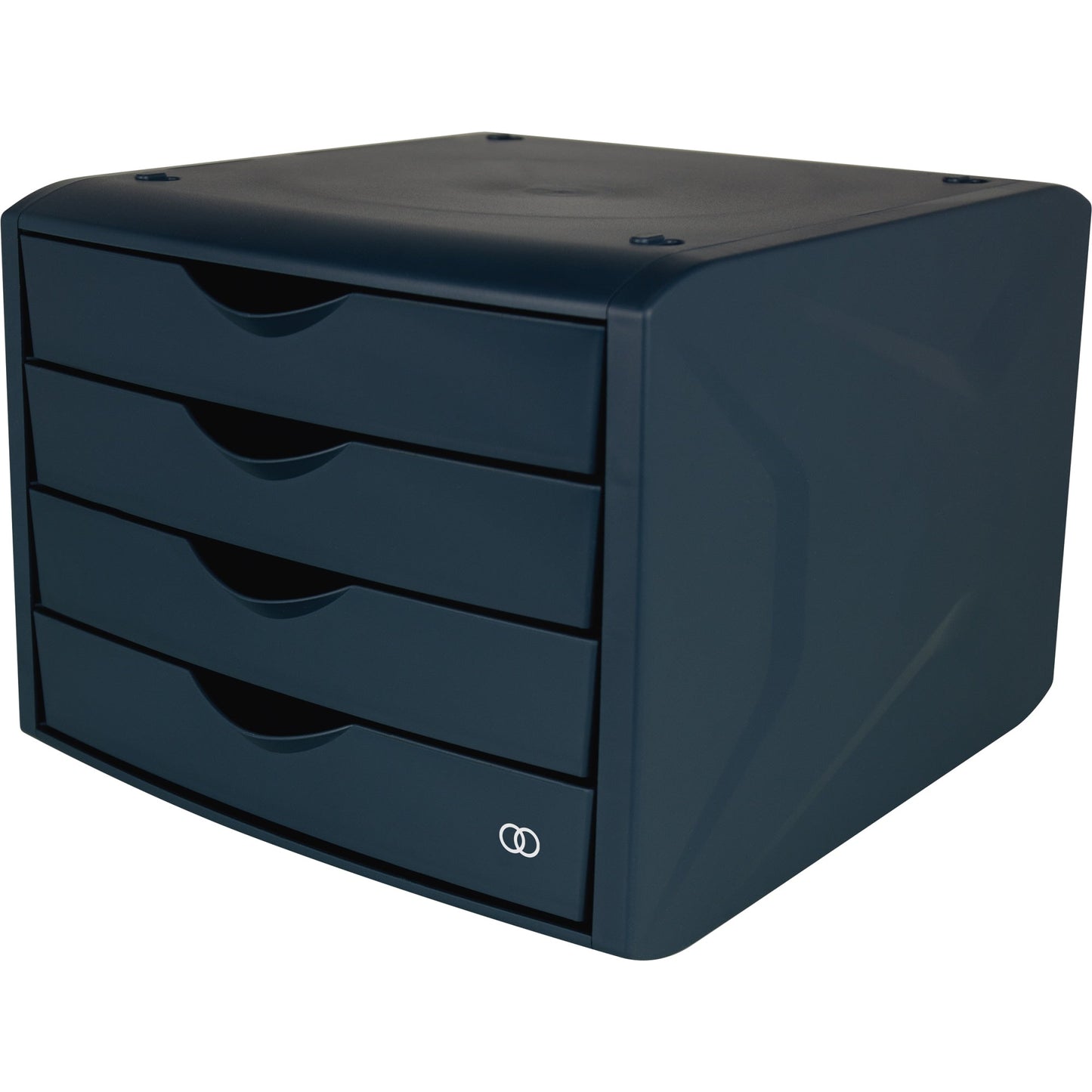 Soennecken Schubladenbox oeco 4 Schubladen DIN A4 Kunststoff, 80 % recycelt Gehäusefarbe: blau