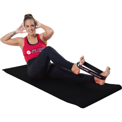 PURE2IMPROVE Gymnastikmatte 61 x 0,4 x 172 cm (B x H x L) inkl. elastischem Tragegriff schwarz