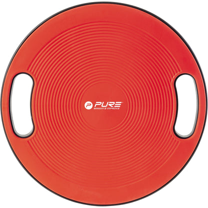 PURE2IMPROVE Balance Board 40 x 10 cm (Ø x H) 100kg Polypropylen schwarz/rot