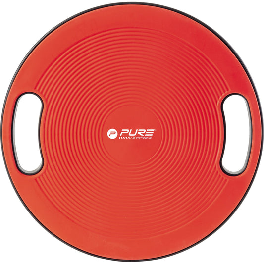 PURE2IMPROVE Balance Board 40 x 10 cm (Ø x H) 100kg Polypropylen schwarz/rot