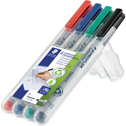 STAEDTLER® Folienstift Lumocolor® non-permanent 316 0,6mm farbig sortiert nicht dokumentenecht 4 St./Pack.