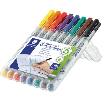 STAEDTLER® Folienstift Lumocolor® non-permanent 316 0,6mm farbig sortiert nicht dokumentenecht 8 St./Pack.
