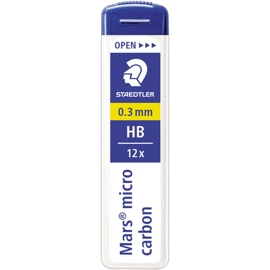 STAEDTLER® Feinmine Mars® micro carbon 250 0,3mm HB schwarz 12 St./Pack.