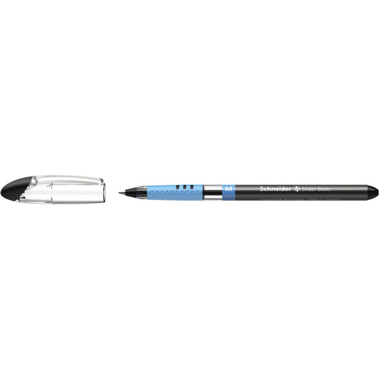 Schneider Kugelschreiber Slider Basic 0,5mm schwarz Mine nicht auswechselbar dokumentenecht Schaftfarbe: transparent