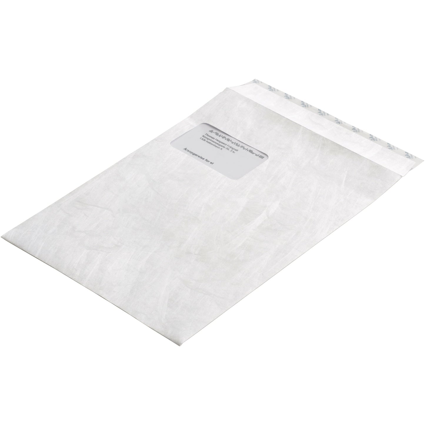 Tyvek® Versandtasche DIN C4 229 x 324 mm (B x H) mit Haftklebung mit Fenster 55g/m² ohne Fadenverstärkung weiß 100 St./Pack.