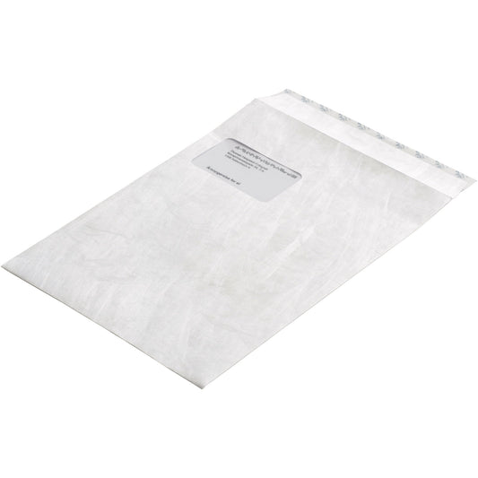 Tyvek® Versandtasche DIN C4 229 x 324 mm (B x H) mit Haftklebung mit Fenster 55g/m² ohne Fadenverstärkung weiß 100 St./Pack.