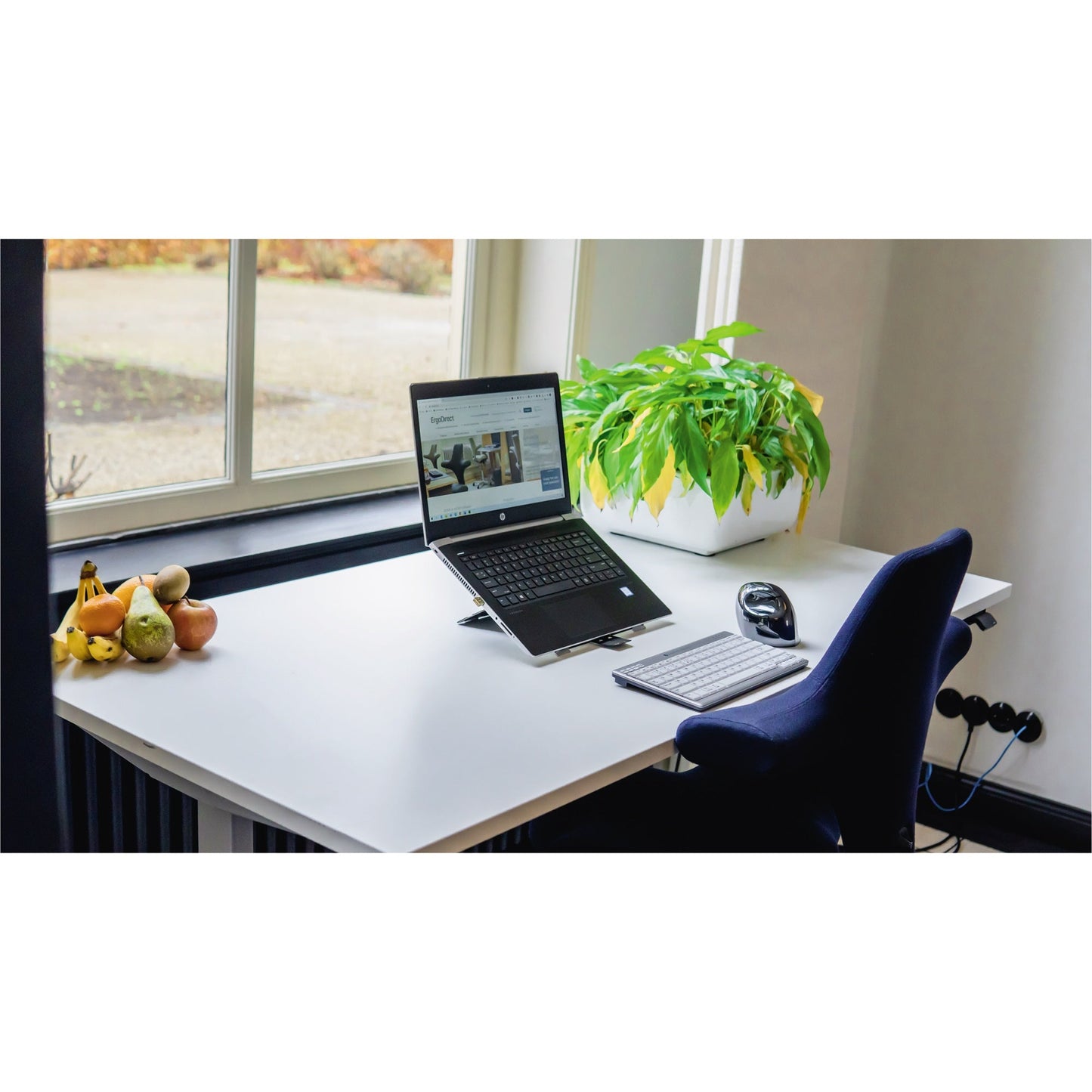 BakkerElkhuizen Schreibtisch WORK & MOVE Maße: 1.200 x 650-1.260 x 700 mm (B x H x T) Spanplatte weiß