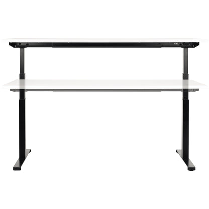 BakkerElkhuizen Schreibtisch WORK & MOVE Maße: 1.600 x 650-1.260 x 800 mm (B x H x T) Spanplatte weiß