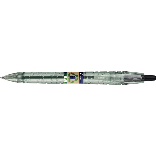 PILOT Kugelschreiber Bottle 2 Pen Ecoball 0,4mm schwarz Mine auswechselbar dokumentenecht Schaftfarbe: transluzent
