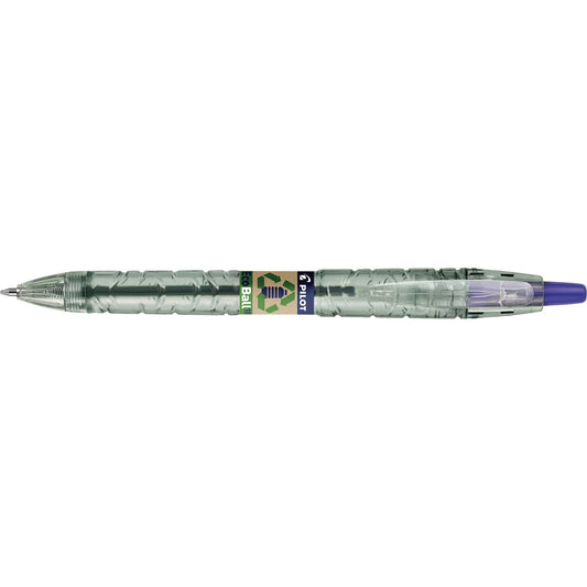 PILOT Kugelschreiber Bottle 2 Pen Ecoball 0,4mm blau Mine auswechselbar dokumentenecht Schaftfarbe: transluzent