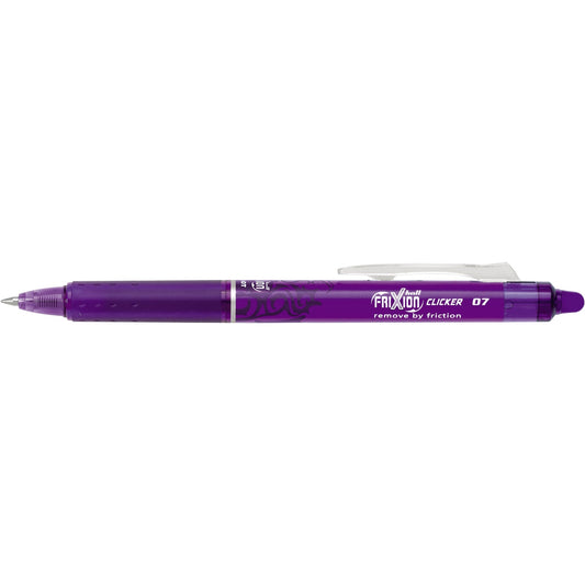 PILOT Tintenroller FriXion Clicker 0,4mm violett Rundspitze nicht dokumentenecht