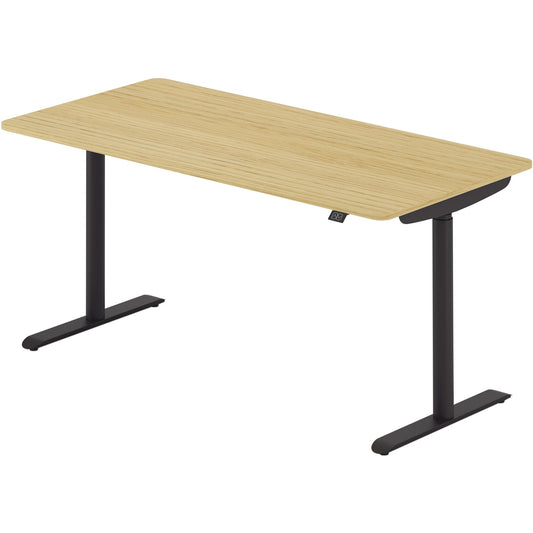 Schreibtisch se:lab e-desk Maße: 1.600 x 650-1.280 x 800 mm (B x H x T) Holz eiche hell