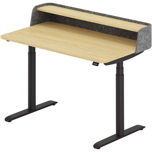 Schreibtisch se:desk home Maße: 1.200 x 650-1.280 x 700 mm (B x H x T) Holz eiche